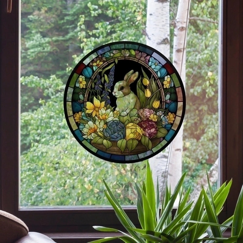 Cute Pastoral Rabbit PVC Wall Decal|Home Decor Wall Stickers