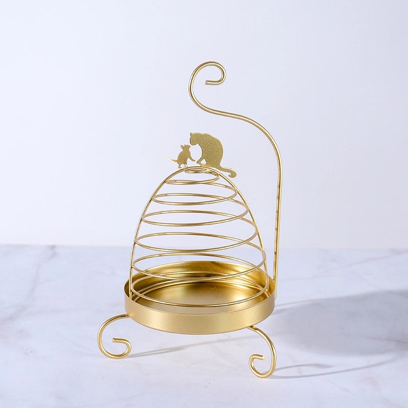 Modern Cat Shape Metal Mosquito Incense Holder | Home Decor & Incense Accessories