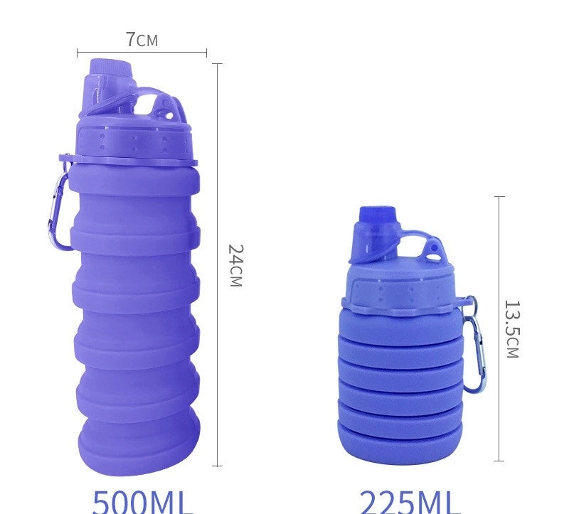 Trendy Solid Color Silicone Water Bottles | Drinkware & Hydration Accessories