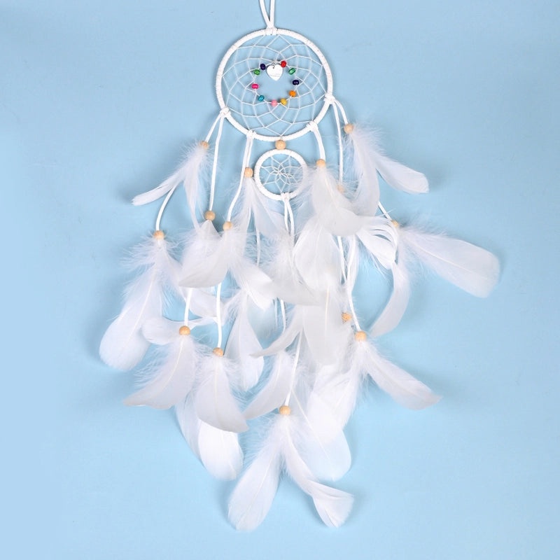 Minimalist Solid Color Feather Dreamcatcher for Window Decoration|Home Decor