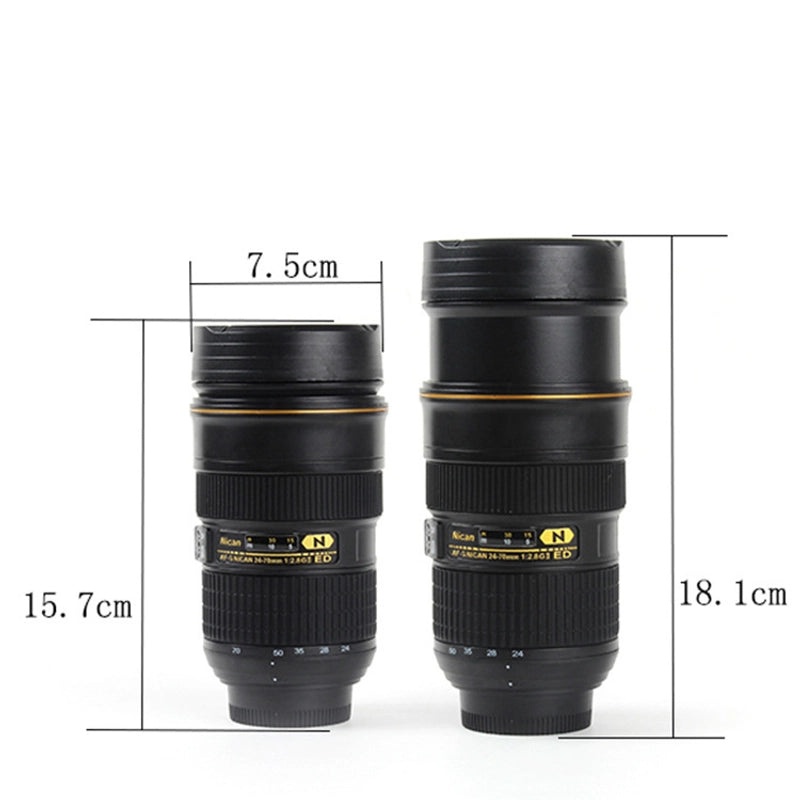 Casual SLR Lens Stainless Steel Travel Mug ABS Material | Drinkware & Mugs