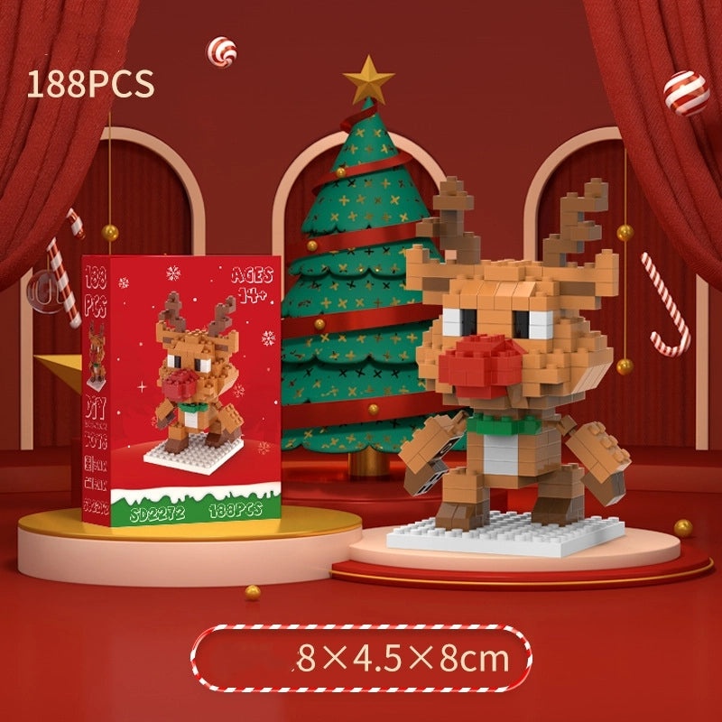 Christmas Mini Diamond Blocks Puzzle Toys Santa Claus & Christmas Tree Building Set|Toys & Games