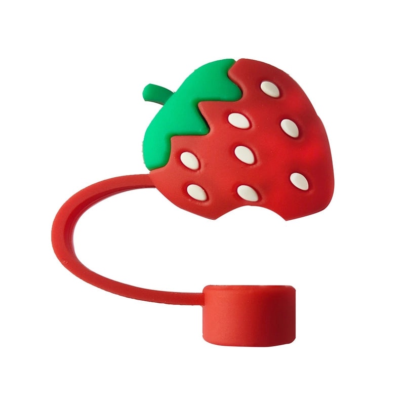 Peach Fruit Silicone Straw Topper Decorative Cap 1pc|Straw Accessories