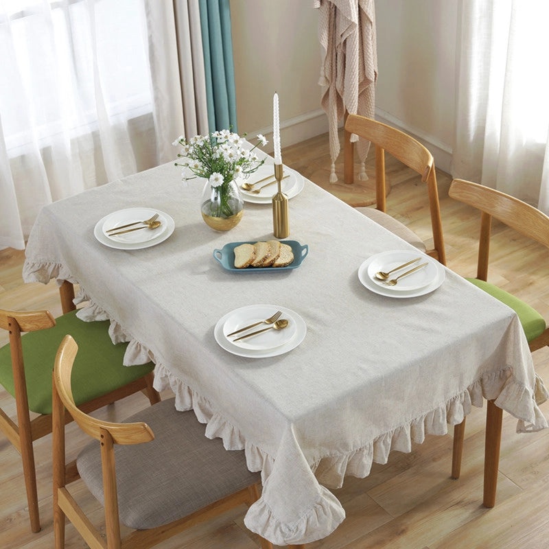Nordic Cotton Tablecloth Solid Color Minimalist Design|Home & Living/Table Linens/Tablecloths