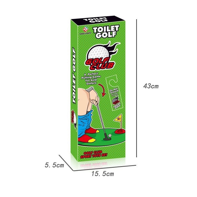 Mini Toilet Golf Set|Novelty Golf Toys