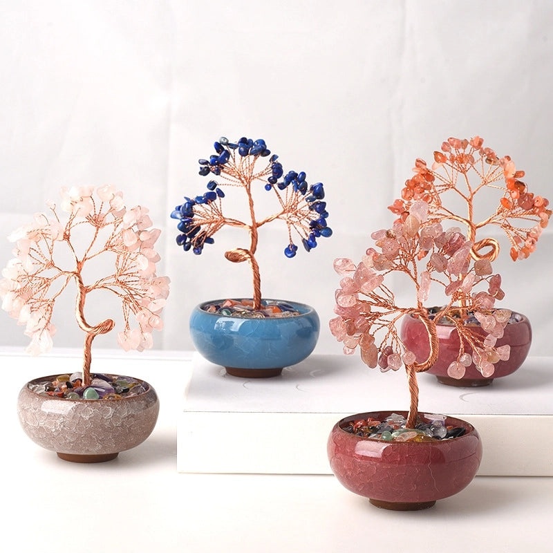 Elegant Amethyst Crystal Tree Ornament for Home Decor|Home Decor Ornaments