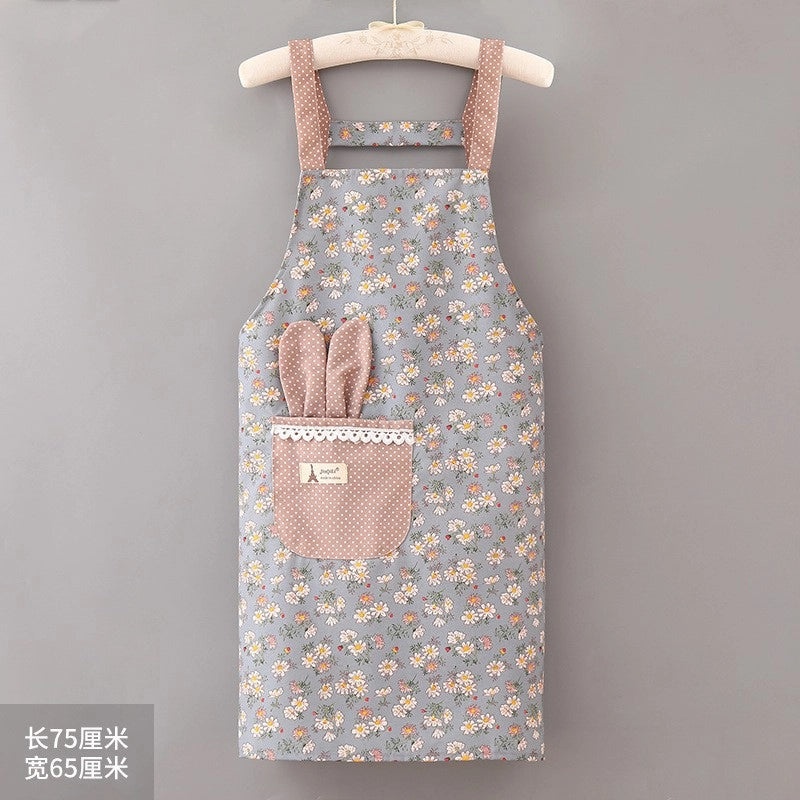 Charming Vintage Floral Polyester Apron for Women | Kitchen Aprons & Cooking Accessories