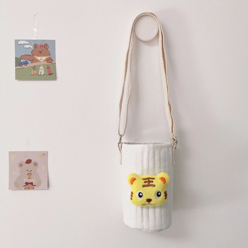 Adorable Bear Pattern Fabric Cup Sleeve 1pc | Drinkware Accessories