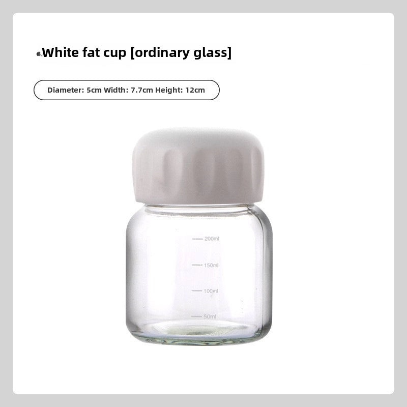 Mini Chubby Glass Cup Phone Holder Portable Milk Water Cup High Color Value | Phone Accessories