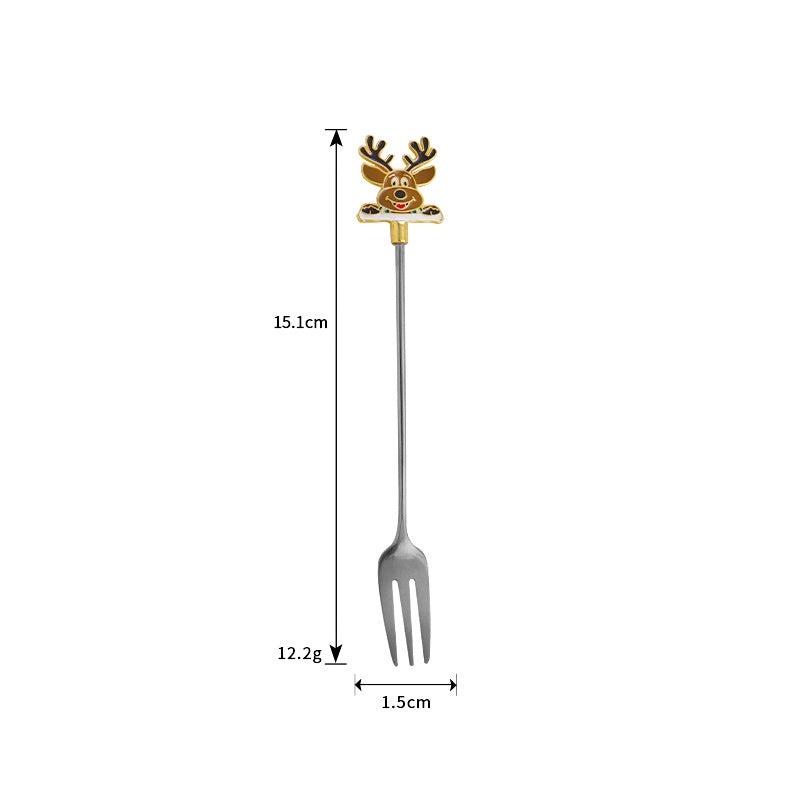 Festive Cartoon Stainless Steel Cutlery Set|Kitchen & Dining