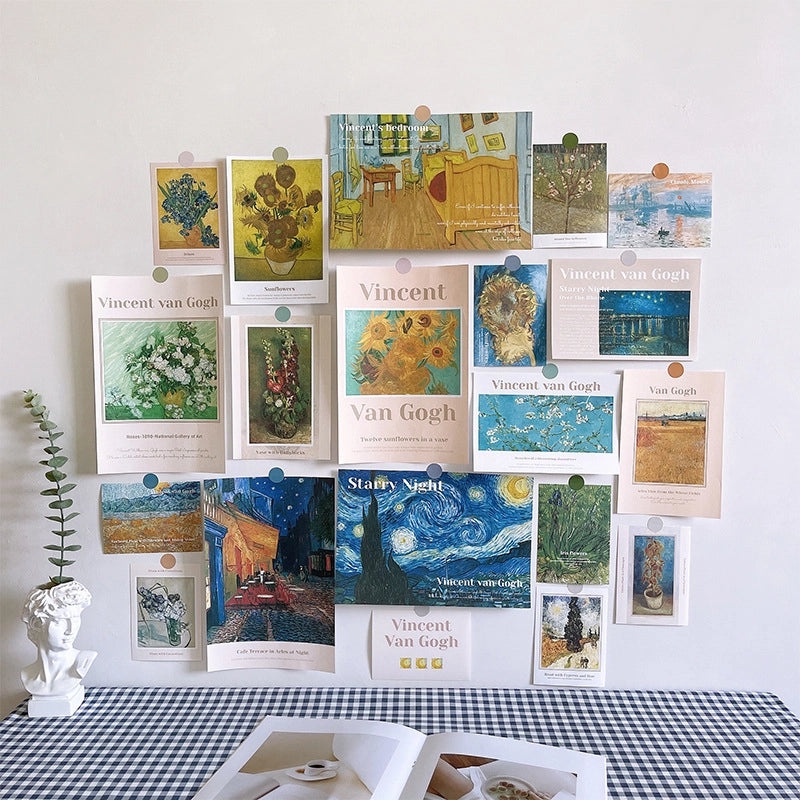 Vintage Style Oil Painting Landscape Paper Wall Decal | Home Decor