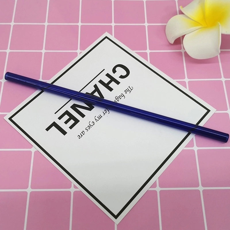 Stylish Single Solid Color Glass Straw for Reusable Drinkware | Kitchen & Dining Accessories
