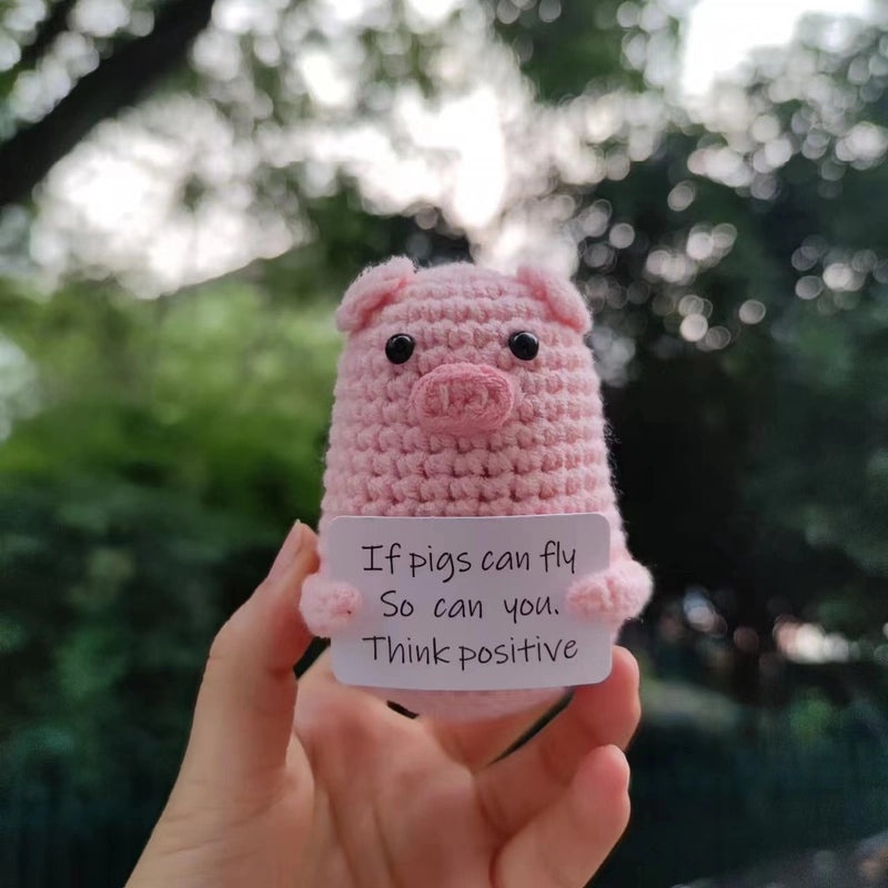 Handmade Wool Knitted Penguin Plush Toy for Stress Relief and Fun | Toys & Games