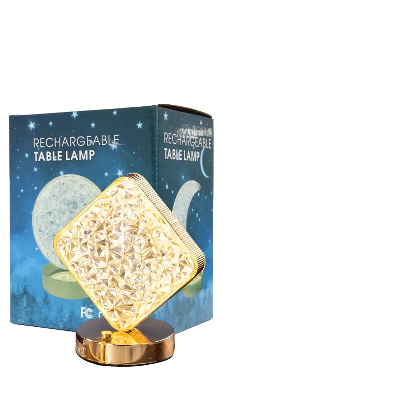 LED Stars and Moon Table Lamp Touch Rechargeable Bedside Night Light Small Modern Bedroom Decor|Home Lighting