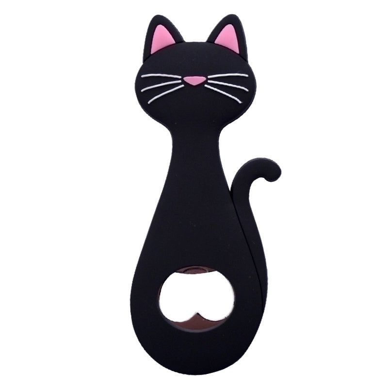 Minimalist Cat Design Stainless Steel Can Opener with Soft Grip|Kitchen Gadgets & Tools