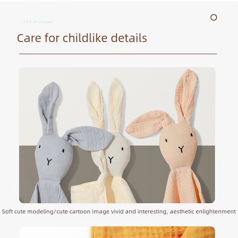 Soft Cotton Baby Comforter Blanket Plush Rabbit Doll | Baby Toys & Comforters