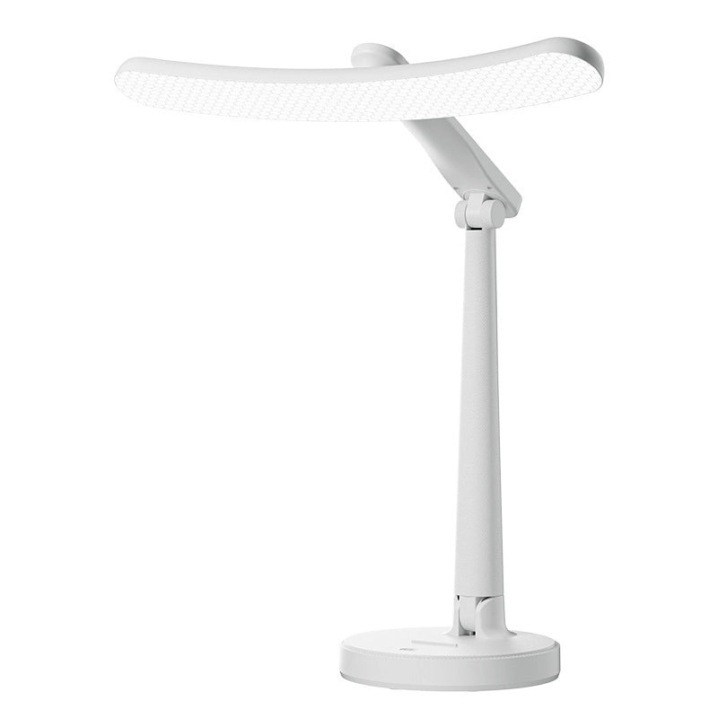 Eye Protection LED Desk Lamp for Study Dormitory Charging Plug-in Dual-use Foldable Bedside Night Light|Desk Lamps