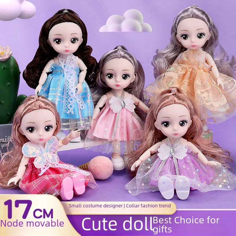 100 Mini 17cm BJD Girl Dolls Princess Toys for Kids Bulk Set|Children's Toys
