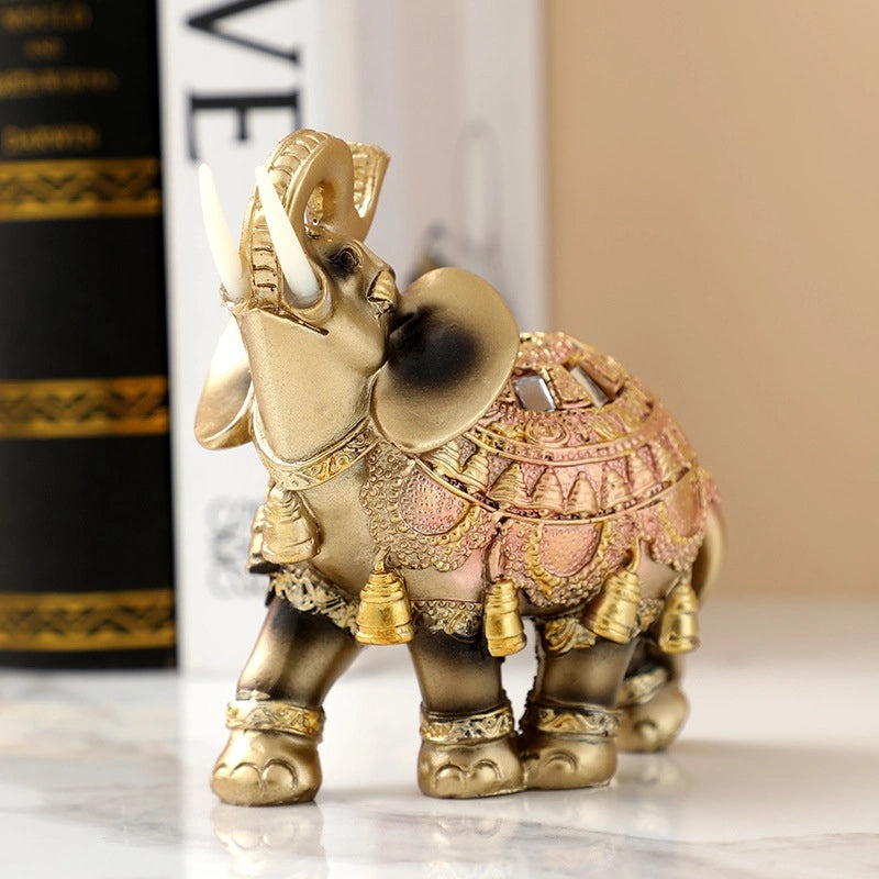 Vintage Elephant Resin Figurines Decorative Home Accents|Home Decor Ornaments