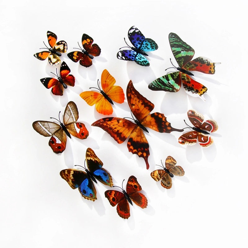 Creative Waterproof Butterfly Wall Stickers Self-adhesive PVC Home Decor Background|Home Decor & Wall Stickers