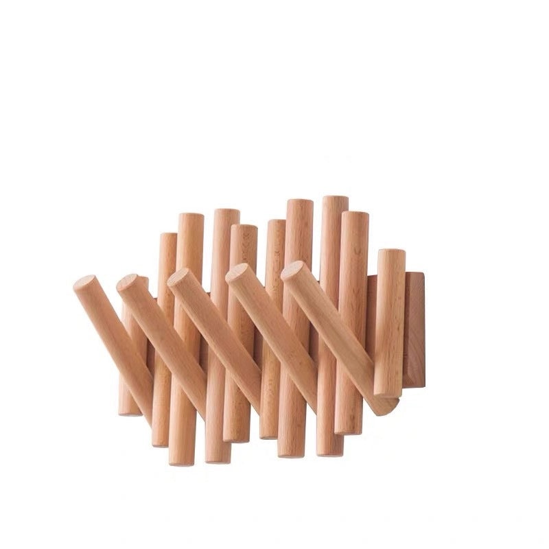 Nordic Style Adhesive Wall-Mounted Coat Rack Foldable Clothes Hook for Entryway Storage|Home Storage & Organization