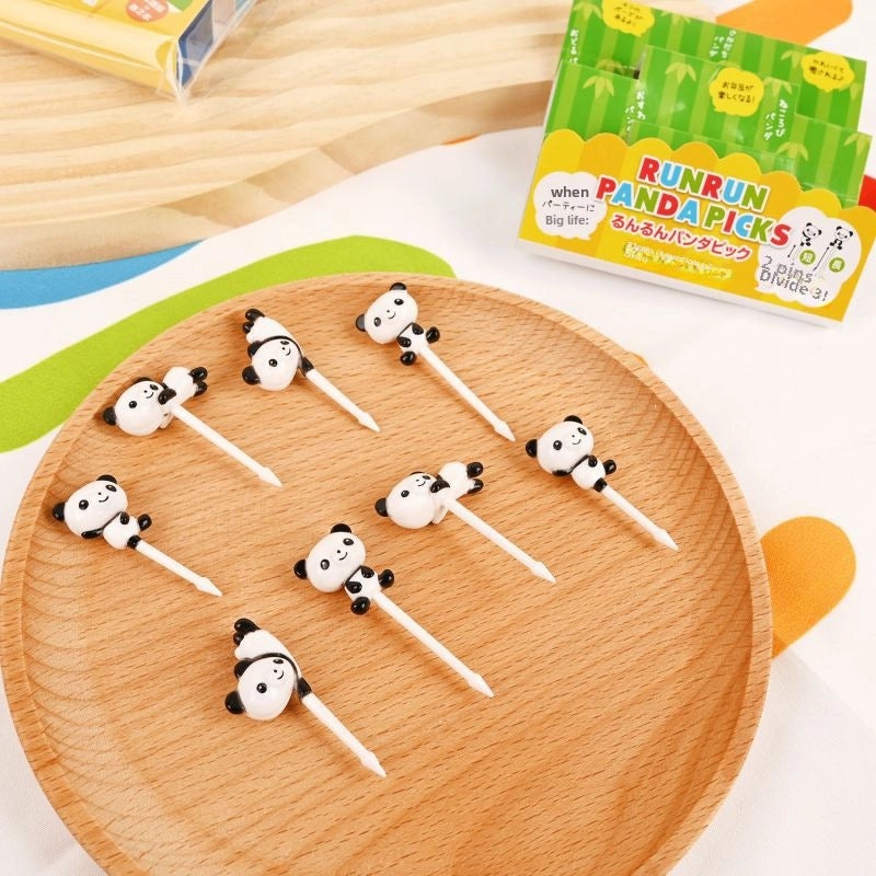Japanese Resin Kids Fork Set Cute Animal Bread Fruit Design|Children's Tableware