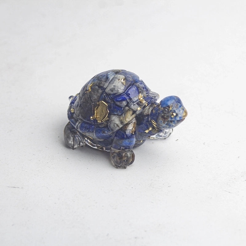 Cute Cartoon Tortoise Resin Figurine | Home Decor & Ornaments