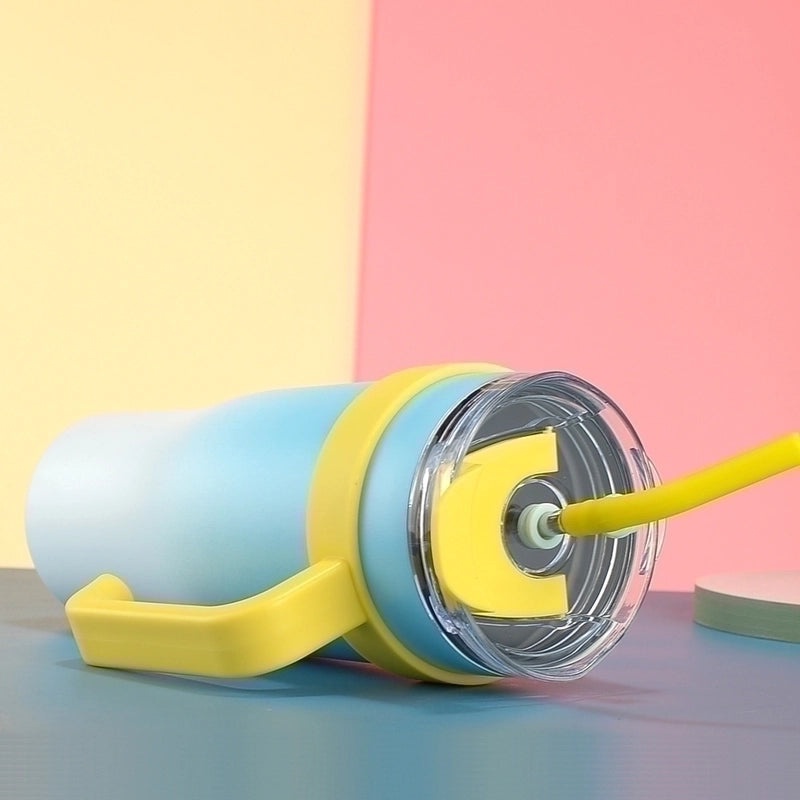 Stylish Multicolor Stainless Steel Casual Thermos Cup 1 Pc | Drinkware & Thermoses