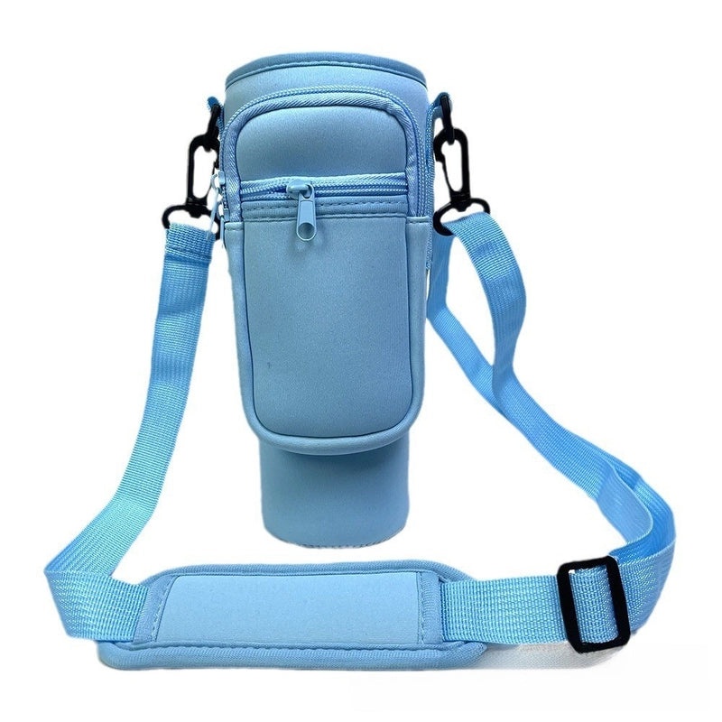 40oz Ice Cream Cup Neoprene Bottle Cover with Adjustable Shoulder Strap Crossbody Phone Bag Protective Cover|Accessories & Bags