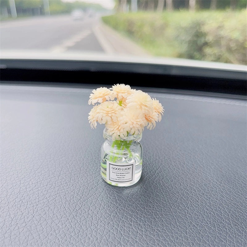 Elegant Minimalist Flower Glass Ornaments for Women|Home Decor Accessories