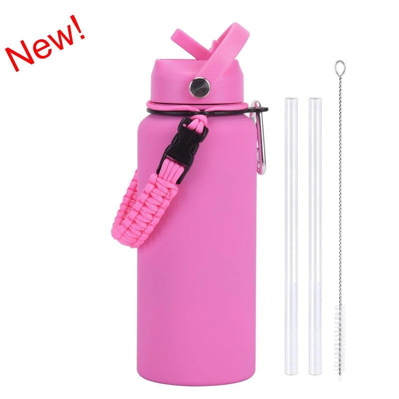 Stainless Steel Water Bottle Single Piece Casual Solid Color | Drinkware & Hydration
