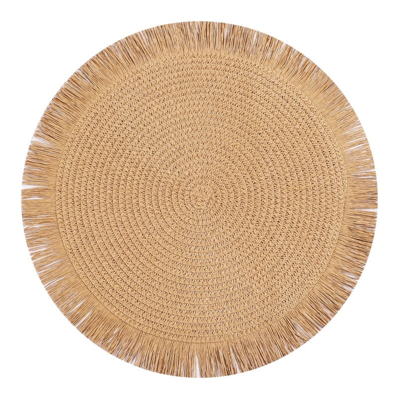 Elegant Round Solid Color Placemat Single Piece|Table Linens & Placemats