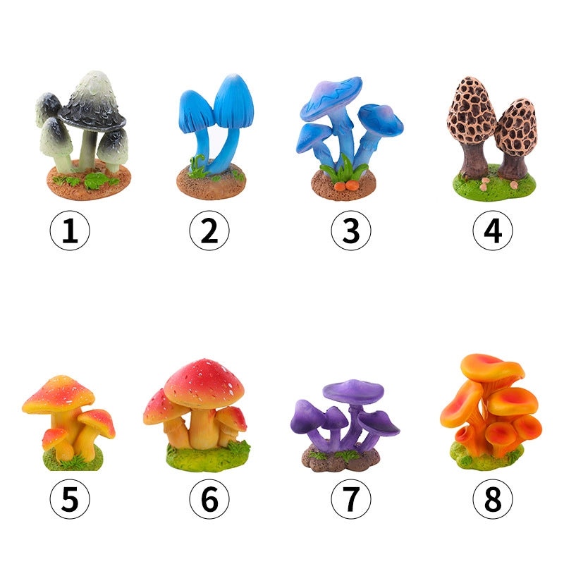 Handcrafted Resin Mushroom Figurines for Home Decor|Home Decor & Ornaments