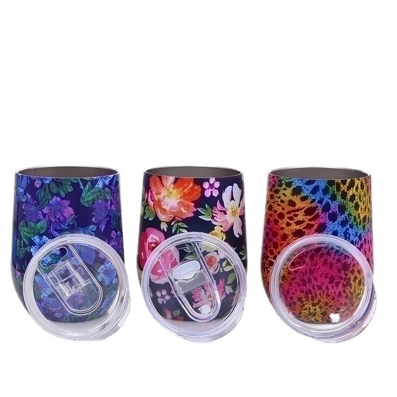 Cute Floral Cartoon Stainless Steel Water Bottle 500ml | Drinkware & Bottles