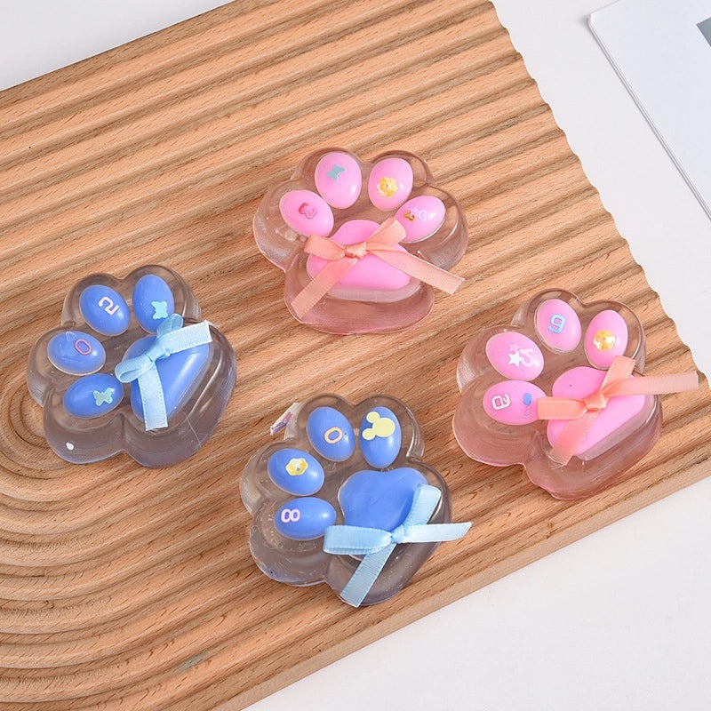 Transparent Cat Claw Crystal Pinch Toy for Girls | Stress Relief Toy