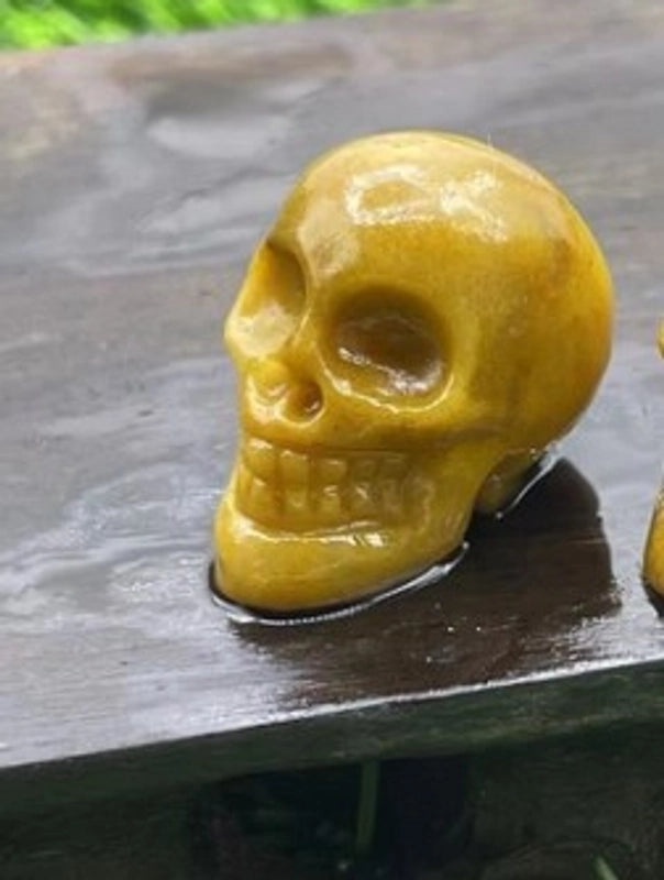 Halloween Punk Skull Natural Stone Decor|Jewelry & Accessories