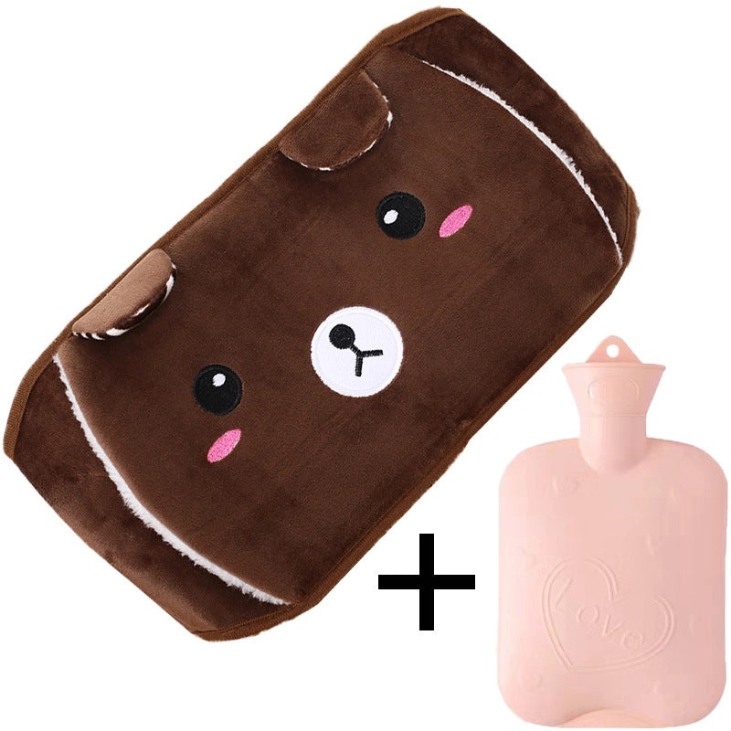 Plush Hot Water Bag with Protective Belt for Waist and Hands Warmth | Home & Personal Care