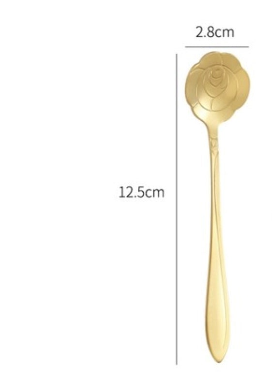 Elegant Floral Stainless Steel Spoon | Kitchen Utensils