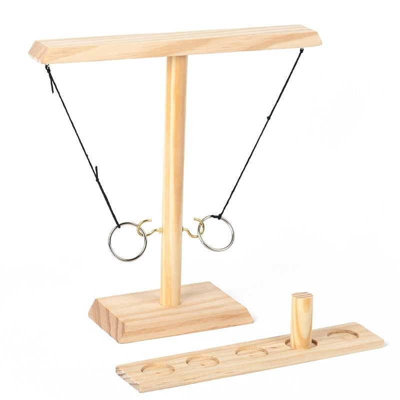 Wooden Ring Toss Game for Two Players | Outdoor & Indoor Table Games