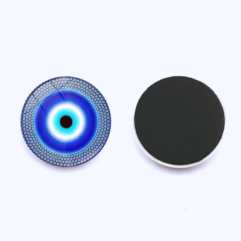 Evil Eye Refrigerator Magnets Blue Glass Crystals 25mm Turkey Magnetic Paper Holders|Home Decor & Kitchen Accessories