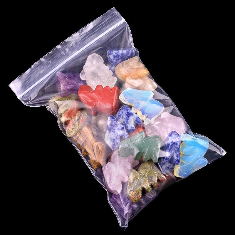 Adorable Rabbit Shaped Natural Crystal Agate Ornament for Home Decor | Home Decor & Accessories