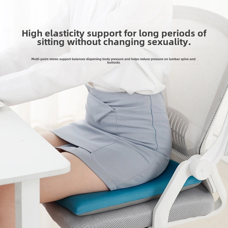 Ice Silk Memory Foam Cooling Seat Cushion Breathable Office Chair Pad for Long Sitting|Office Accessories