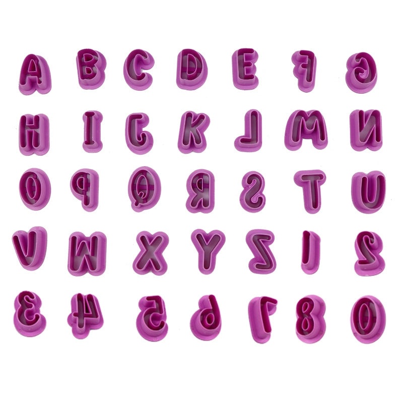 35PCS Digital Alphabet Cutting Mold Set|Baking Molds & Cake Decorating Tools