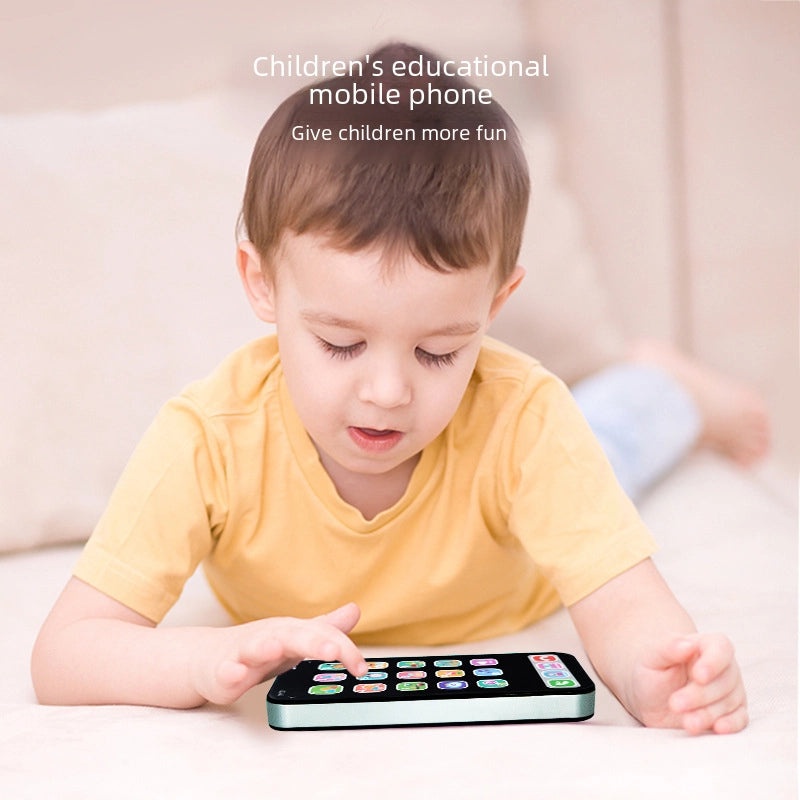Interactive Kids Apple Phone Toy with Music Early Learning Educational Mobile Model for Toddlers 0-3 Years|Educational Toys