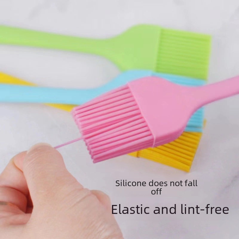 Silicone BBQ Oil Brush High Temp Resistant Integrated Scraper Baking Grill Brush | Kitchen & Dining Tools