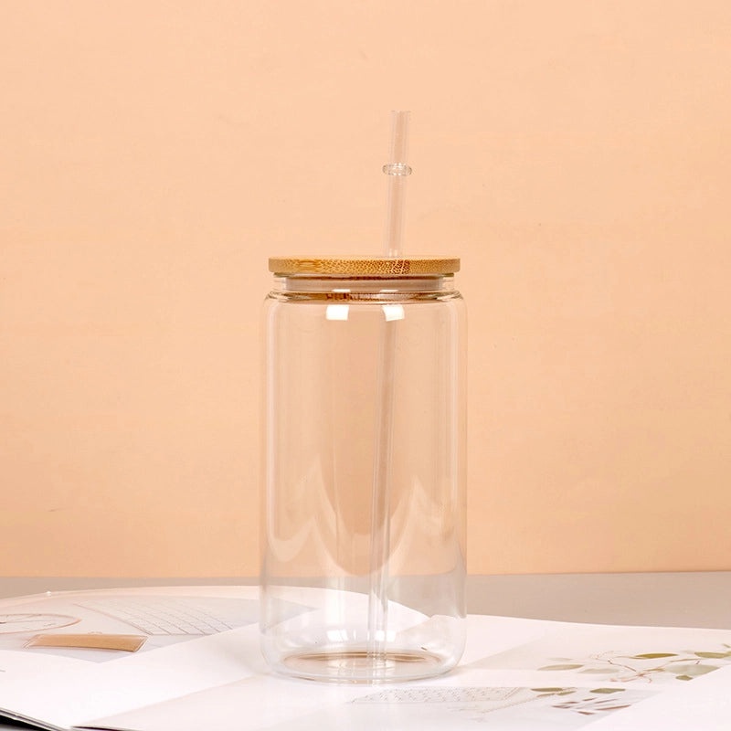 Mason Cup with Bamboo Lid and Straw|Outdoor Drinkware