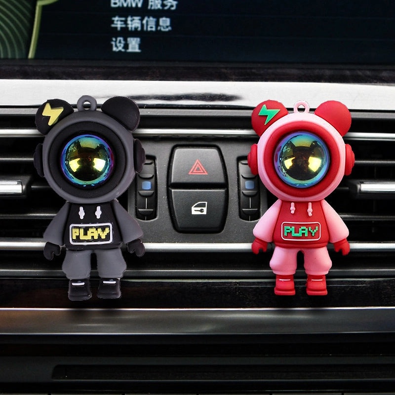 Cartoon Lightning Bear Car Air Outlet Aromatherapy Sheet, Car Perfume Vent Decoration|Car Accessories