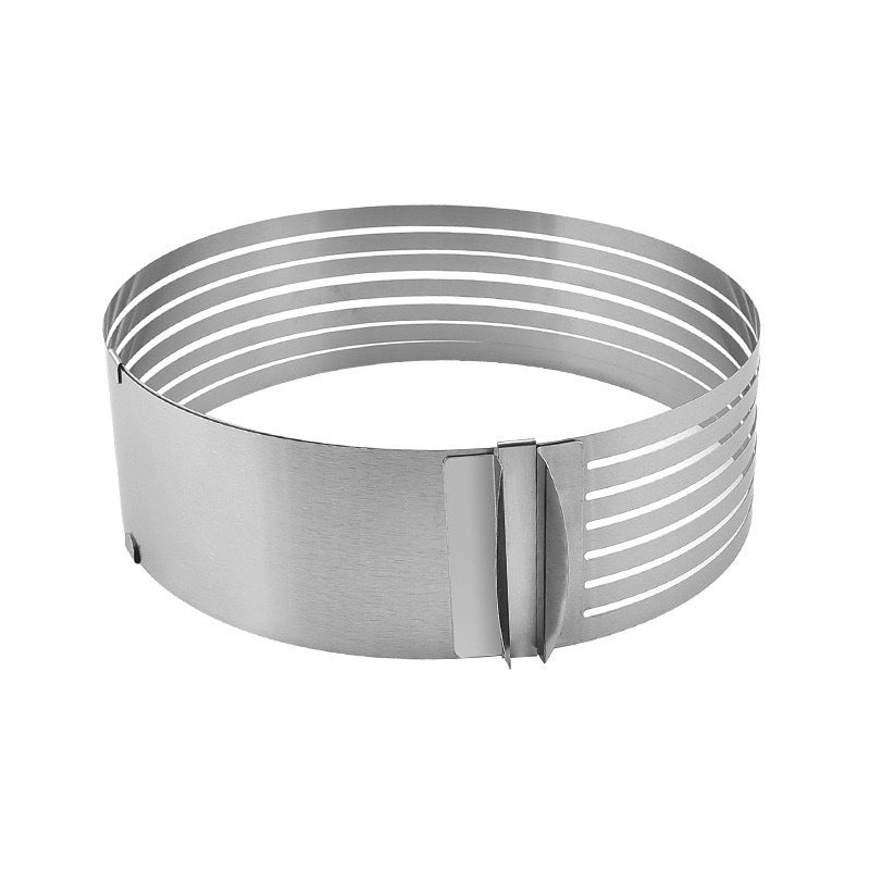 Adjustable Stainless Steel Round Retractable Cake Ring for Mousse and Tiramisu | Baking Tools & Cake Molds