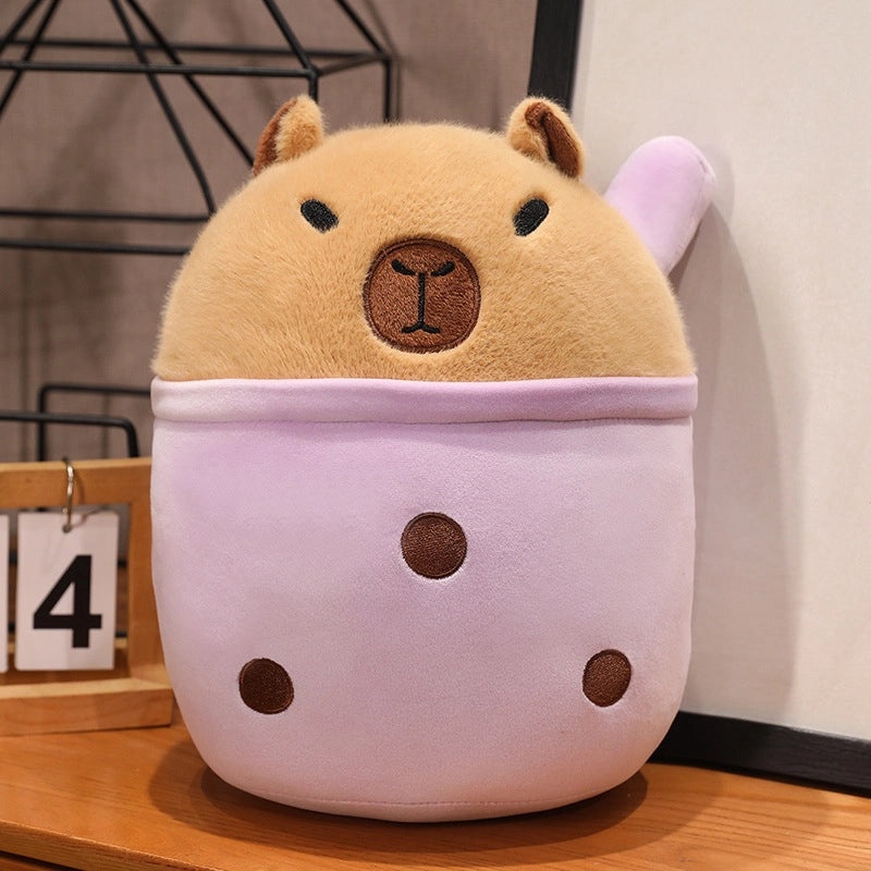 Milk Tea Capybara Plush Doll Soft Rag Doll Kids Birthday Gift|Toys & Games Plush Toys