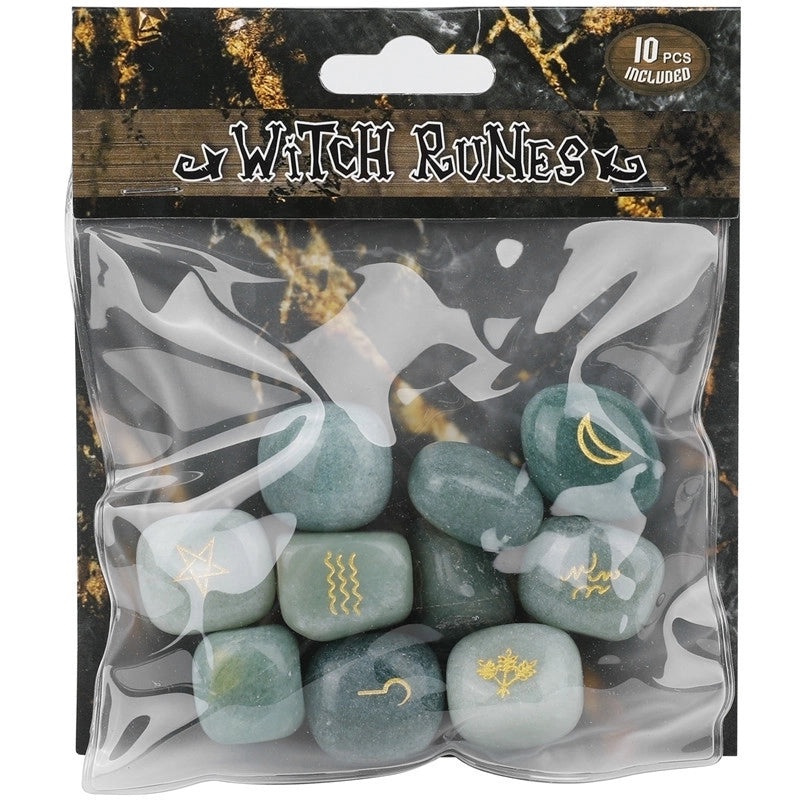 25 Natural Crystal Rune Stones Set Amorphous Spiritual Ornaments|Spiritual Healing Jewelry